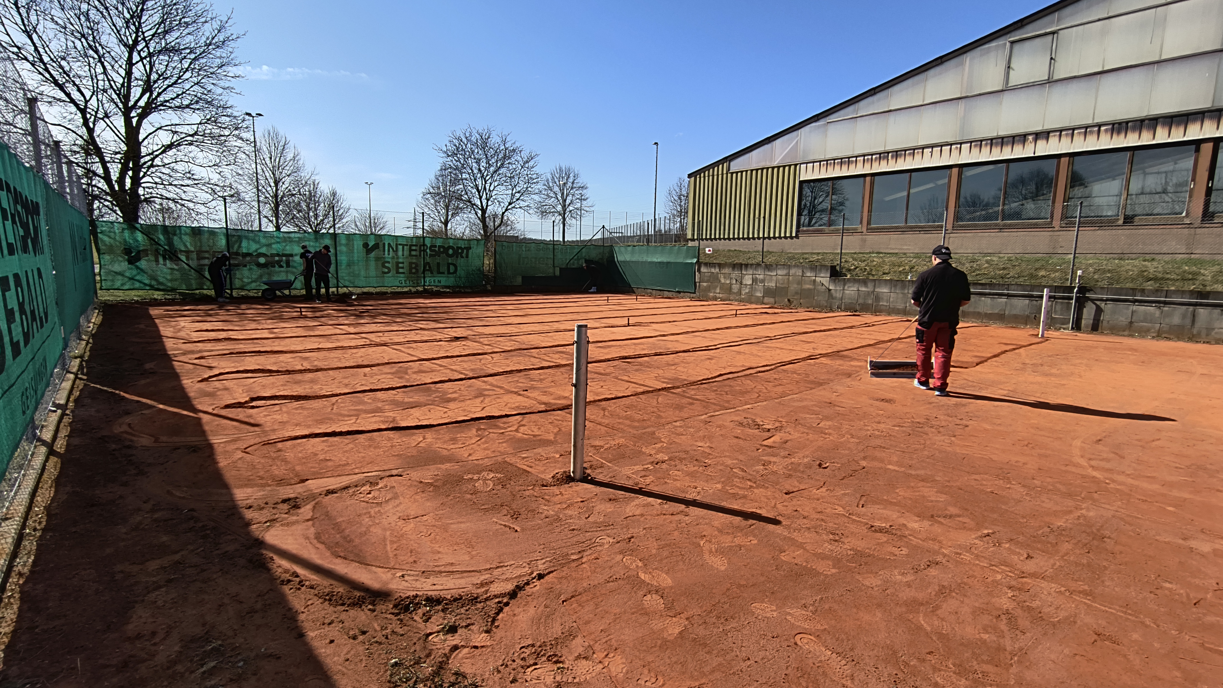 Kleine Generalüberholung Platz 3 22.03.2025 - Tennisanlage Amstetten SV Amstetten